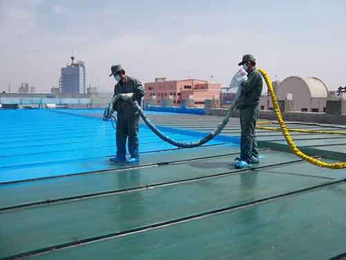 聚脲防水涂料(图3) 彩钢屋面聚脲防水涂料喷涂案例
